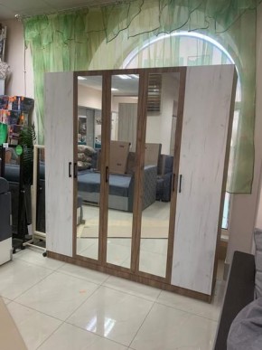 Шкаф Вегас 2000 Дуб крафт табачный/Дуб крафт белый в Каменске-Уральском - kamensk-uralskiy.mebel24.online | фото 3