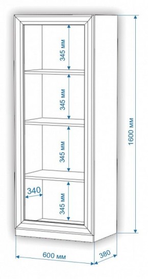 Шкаф-витрина Нобиле ВтН-ФСД в Каменске-Уральском - kamensk-uralskiy.mebel24.online | фото 2