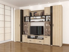 Стенка Оскар-18-1 дуб сонома-венге в Каменске-Уральском - kamensk-uralskiy.mebel24.online | фото