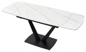 Стол ALATRI 120 MATT WHITE MARBLE SOLID CERAMIC / BLACK, ®DISAUR в Каменске-Уральском - kamensk-uralskiy.mebel24.online | фото 4