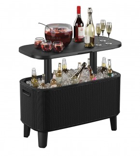 Стол Беви Бар (Bevy Bar Large Cool Bar), графит в Каменске-Уральском - kamensk-uralskiy.mebel24.online | фото 3