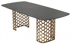 Стол CHIAVARI 220 KL-116 Черный мрамор матовый, итальянская керамика / бронзовый, ®DISAUR в Каменске-Уральском - kamensk-uralskiy.mebel24.online | фото 7