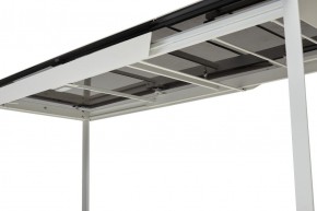 Стол CREMONA 140 HIGH GLOSS STATUARIO Белый мрамор глянцевый, керамика/ белый каркас, ®DISAUR в Каменске-Уральском - kamensk-uralskiy.mebel24.online | фото 2