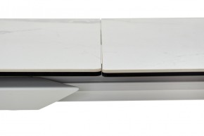 Стол CREMONA 140 HIGH GLOSS STATUARIO Белый мрамор глянцевый, керамика/ белый каркас, ®DISAUR в Каменске-Уральском - kamensk-uralskiy.mebel24.online | фото 3