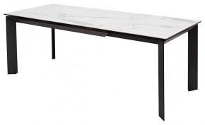 Стол CREMONA 140 MATTE STATUARIO Белый мрамор матовый, керамика/ черный каркас, ®DISAUR в Каменске-Уральском - kamensk-uralskiy.mebel24.online | фото 5