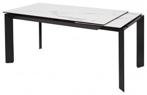 Стол CREMONA 140 MATTE STATUARIO Белый мрамор матовый, керамика/ черный каркас, ®DISAUR в Каменске-Уральском - kamensk-uralskiy.mebel24.online | фото 6