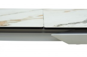 Стол CREMONA 160 KL-188 Контрастный мрамор / белый каркас, ®DISAUR в Каменске-Уральском - kamensk-uralskiy.mebel24.online | фото 5