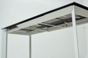 Стол CREMONA 180 KL-188 Контрастный мрамор матовый, итальянская керамика/ белый каркас, ®DISAUR в Каменске-Уральском - kamensk-uralskiy.mebel24.online | фото 8