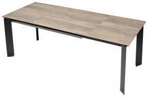 Стол CREMONA 180 KL-61 Под дерево, итальянская керамика / черный каркас, ®DISAUR в Каменске-Уральском - kamensk-uralskiy.mebel24.online | фото 2