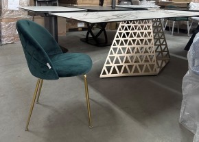 Стол ENNA 220 KL-188 Контрастный мрамор матовый, итальянская керамика/ каркас цвета шампань, ®DISAUR в Каменске-Уральском - kamensk-uralskiy.mebel24.online | фото 7