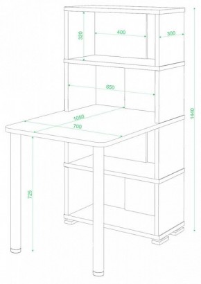 Стол компьютерный Домино СБ-10М/4 в Каменске-Уральском - kamensk-uralskiy.mebel24.online | фото 2