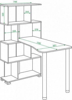 Стол компьютерный Домино СЛ-5-4СТ-2 в Каменске-Уральском - kamensk-uralskiy.mebel24.online | фото 2