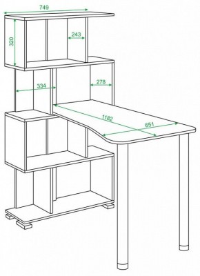 Стол компьютерный Домино СЛ-5-4СТ-2 в Каменске-Уральском - kamensk-uralskiy.mebel24.online | фото 2