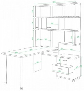 Стол компьютерный Домино СР-420/130 в Каменске-Уральском - kamensk-uralskiy.mebel24.online | фото 2