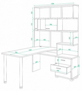 Стол компьютерный Домино СР-420/130 в Каменске-Уральском - kamensk-uralskiy.mebel24.online | фото 2