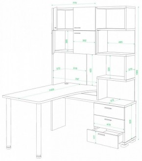 Стол компьютерный Домино СР-500М/140 в Каменске-Уральском - kamensk-uralskiy.mebel24.online | фото 2