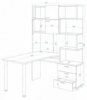 Стол компьютерный Домино СР-500М/190 в Каменске-Уральском - kamensk-uralskiy.mebel24.online | фото 2