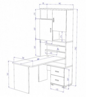 Стол компьютерный Домино СР-720/180 в Каменске-Уральском - kamensk-uralskiy.mebel24.online | фото 2