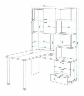 Стол компьютерный Латте СР-500М140 в Каменске-Уральском - kamensk-uralskiy.mebel24.online | фото 3