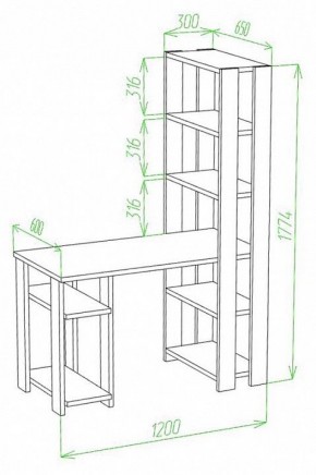 Стол компьютерный Slim СТН-180/120 в Каменске-Уральском - kamensk-uralskiy.mebel24.online | фото 2