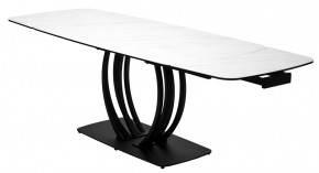 Стол MATERA 160 MARBLES KL-99 Белый мрамор матовый, итальянская керамика/ черный каркас, ®DISAUR в Каменске-Уральском - kamensk-uralskiy.mebel24.online | фото 8