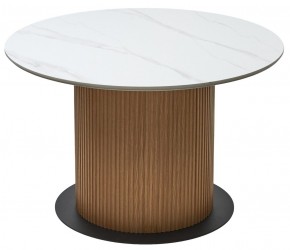 Стол MESA D120 цвет БЕЛЫЙ МРАМОР M326 / Каркас OAK, ®DISAUR в Каменске-Уральском - kamensk-uralskiy.mebel24.online | фото 7