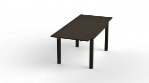 Стол обеденный раскладной ВАРДИГ М 120(180)x80 шпон, ясень черный в Каменске-Уральском - kamensk-uralskiy.mebel24.online | фото 2