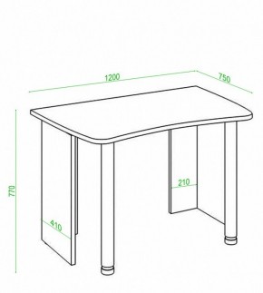 Стол офисный Домино Лайт СКЛ-Софт120 в Каменске-Уральском - kamensk-uralskiy.mebel24.online | фото 3