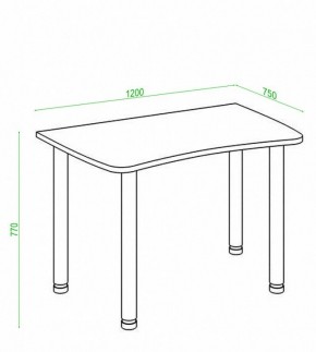 Стол офисный Домино Лайт СКЛ-Софт120МО в Каменске-Уральском - kamensk-uralskiy.mebel24.online | фото 3