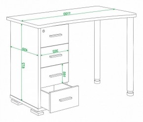 Стол письменный Домино нельсон СКМ-50 в Каменске-Уральском - kamensk-uralskiy.mebel24.online | фото 5