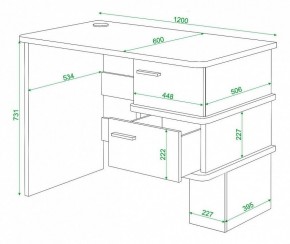 Стол письменный Домино СД-15С в Каменске-Уральском - kamensk-uralskiy.mebel24.online | фото 3