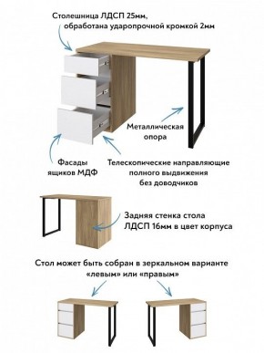 Стол письменный Эконом стандарт С-401 в Каменске-Уральском - kamensk-uralskiy.mebel24.online | фото 6