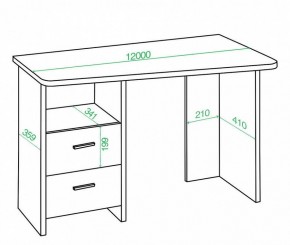 Стол письменный Нельсон Lite СКЛ-Трап120 в Каменске-Уральском - kamensk-uralskiy.mebel24.online | фото 2