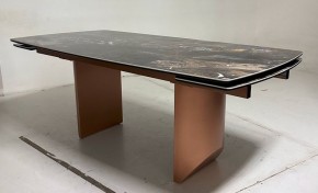 Стол ПУАНТО 200 TITANIUM LAWA NERO, керамика / МЕДЬ каркас М-City в Каменске-Уральском - kamensk-uralskiy.mebel24.online | фото 3