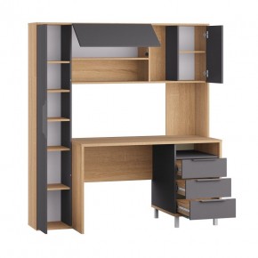 Стол рабочий 12.95 N Комфорт (Дуб сонома, Темно - серый U2601) в Каменске-Уральском - kamensk-uralskiy.mebel24.online | фото 2