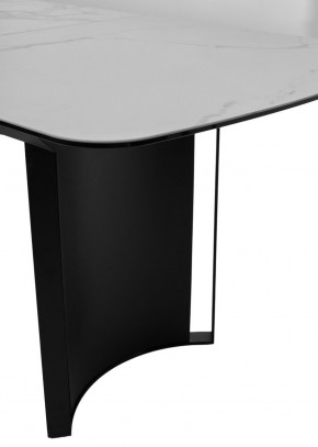 Стол RASMUS 160 TL-45 Белый мрамор, испанская керамика / черный каркас, ®DISAUR в Каменске-Уральском - kamensk-uralskiy.mebel24.online | фото 7