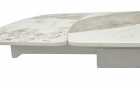 Стол RIVOLI 140 GLOSS LUXURY PANDORA SOLID CERAMIC / WHITE, ®DISAUR в Каменске-Уральском - kamensk-uralskiy.mebel24.online | фото 4