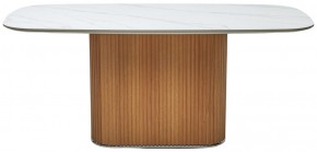 Стол TAMPA 180 цвет БЕЛЫЙ МРАМОР M326, керамика / Каркас OAK, ®DISAUR в Каменске-Уральском - kamensk-uralskiy.mebel24.online | фото 9