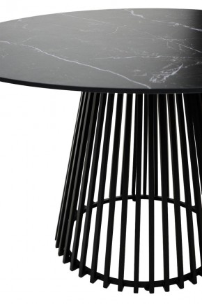 Стол TERNI 120 MATT BLACK MARBLE SOLID CERAMIC Черный мрамор матовый, керамика /Черн.каркас, ®DISAUR в Каменске-Уральском - kamensk-uralskiy.mebel24.online | фото 5