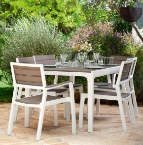 Стул c подлокотниками Гармония (Harmony armchair) белый-капучино в Каменске-Уральском - kamensk-uralskiy.mebel24.online | фото 3
