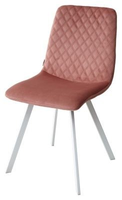 Стул DAIQUIRI BLUVEL-52 PINK / белый каркас, велюр М-City в Каменске-Уральском - kamensk-uralskiy.mebel24.online | фото 1