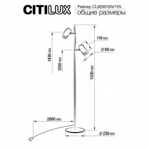 Торшер Citilux Twin CL809010N в Каменске-Уральском - kamensk-uralskiy.mebel24.online | фото 5