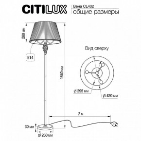 Торшер Citilux Вена CL402930 в Каменске-Уральском - kamensk-uralskiy.mebel24.online | фото 6