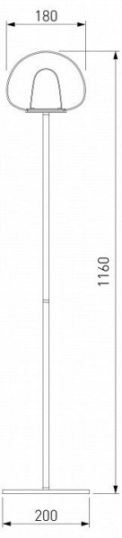 Торшер Eurosvet Twice 90327/1 черный в Каменске-Уральском - kamensk-uralskiy.mebel24.online | фото