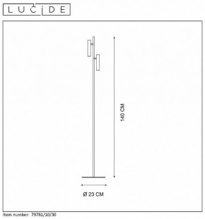 Торшер Lucide Philon 79781/10/30 в Каменске-Уральском - kamensk-uralskiy.mebel24.online | фото 4