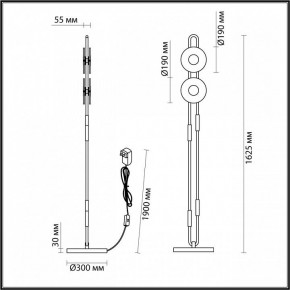 Торшер Odeon Light Magnet 5407/23FL в Каменске-Уральском - kamensk-uralskiy.mebel24.online | фото 4