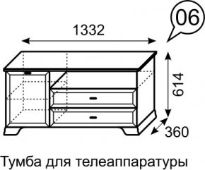 Тумба для телеаппаратуры Венеция 6 бодега в Каменске-Уральском - kamensk-uralskiy.mebel24.online | фото 3