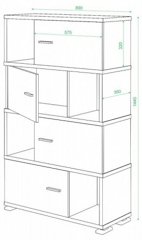 Тумба комбинированная СБ-30/4 в Каменске-Уральском - kamensk-uralskiy.mebel24.online | фото 2