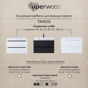 Тумба под раковину Uperwood Tanos 100 см, подвесная, белая матовая в Каменске-Уральском - kamensk-uralskiy.mebel24.online | фото 8
