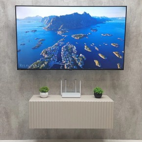 Тумба подвесная под ТВ LINES MTV3-MA 900 Бежевый (Леда-М 10.1.5) в Каменске-Уральском - kamensk-uralskiy.mebel24.online | фото 3